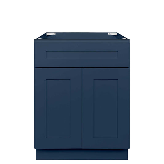 24 in. W x 34.5 in. H x 21 in. D Vanity Sink Base Cabinet VSB2421345 Danbury Blue LessCare - Bathroom Vanities