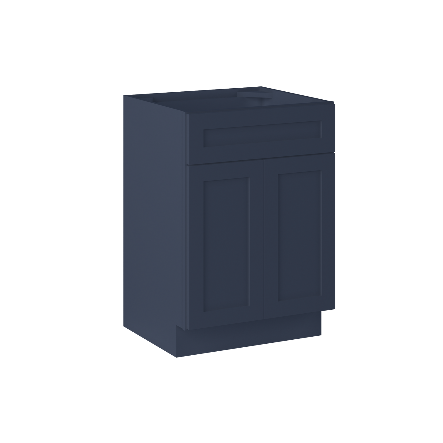 24 in. W x 34.5 in. H x 21 in. D Vanity Sink Base Cabinet VSB2421345 Danbury Blue LessCare - Bathroom Vanities