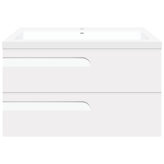 36’’ Wall Mount Single Sink Bathroom Vanity in White Gloss with Square Counter Top LV7W-36W - Bathroom Vanities