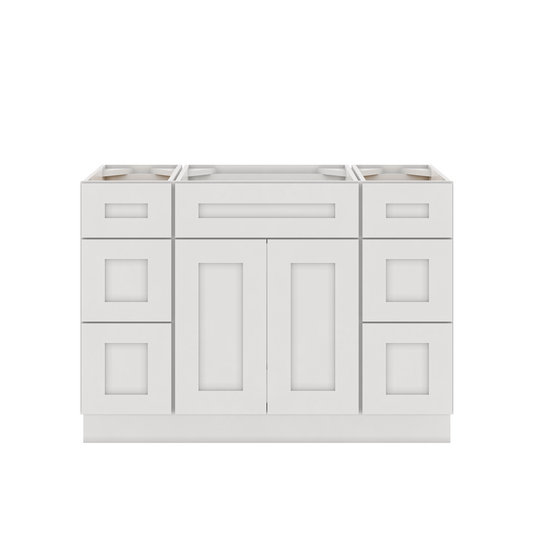 48’’W x 21’’D x 34.5’’H Vanity Sink Base Cabinet With Drawer - Alpina White - Bathroom Vanities