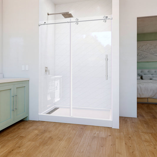 56-60 W x 79 H Sliding Shower Door ULTRA-D Chrome - Shower Doors