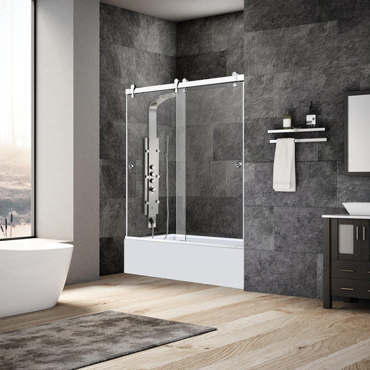 57 1/2-60 W x 62 H Bypass Sliding Bathtub Door ULTRA-H