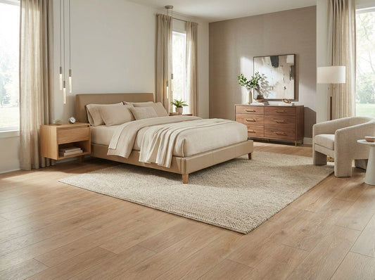 6.5 mm Earth SPC Vinyl Waterproof Flooring with Padding - Flooring