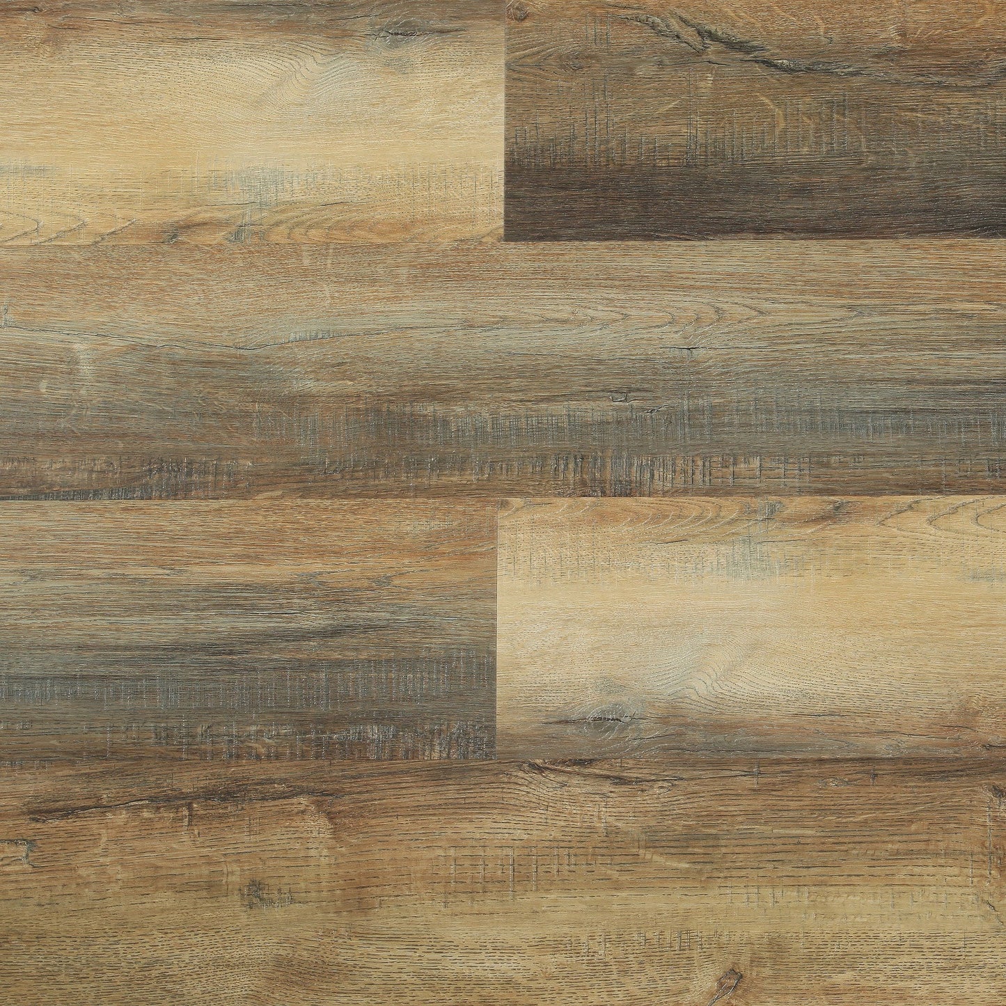6.5mm WPC Vinyl Flooring LessCare Creek Oak Textured Finish - Flooring