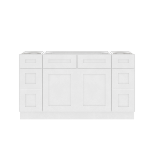 60’’W x 21’’D x 34.5’’H Single Vanity Alpina White Bathroom Vanities