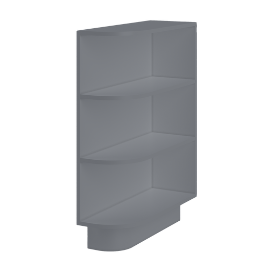 What-Not Shelf Base Kitchen Cabinet BWNT9 Colonial Gray LessCare 9 in. width 34.5 in. height 24 in. depth