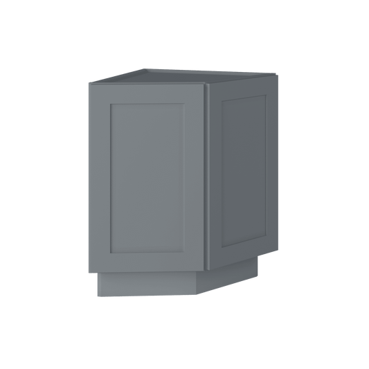 Base End Kitchen Cabinet BECF24 Colonial Gray LessCare 24 in. width 34.5 in. height 24 in. depth - Kitchen Cabinets