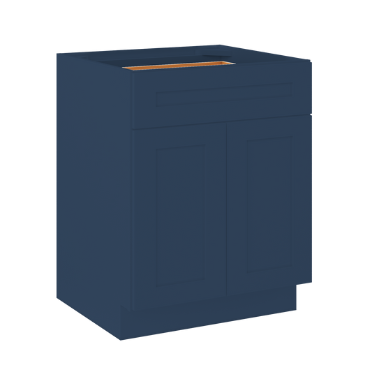 Base Kitchen Cabinet B27 Danbury Blue LessCare 27 in. width 34.5 in. height 24 in. depth - Kitchen Cabinets