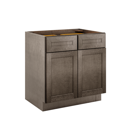 Base Kitchen Cabinet B33 Milan Slate 33 in. width 34.5 in. height 24 in. depth - Kitchen Cabinets