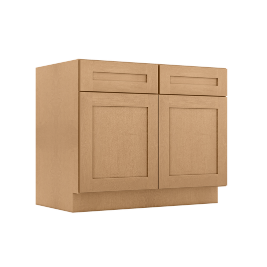 Base Kitchen Cabinet B42 Shaker Toffe 42 in. width 34.5 in. height 24 in. depth - Kitchen Cabinets