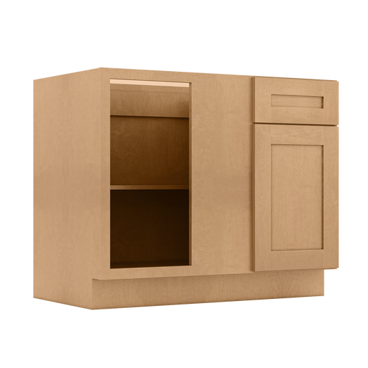 Blind Corner Base Kitchen Cabinet SCB42 Shaker Toffee 42 in. width 34.5 in. height 24 in. depth - Kitchen Cabinets