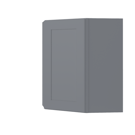 Diagonal Corner Kitchen Cabinet DC2430 Colonial Gray LessCare 24 in. width 30 in. height 12 in. depth - Kitchen Cabinets