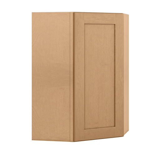 Diagonal Corner Kitchen Cabinet DC2436 Shaker Toffee 24 in. width 36 in. height 12 in. depth - Kitchen Cabinets