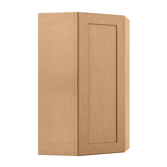 Diagonal Corner Kitchen Cabinet DC2442 Shaker Toffee 24 in. width 42 in. height 12 in. depth - Kitchen Cabinets