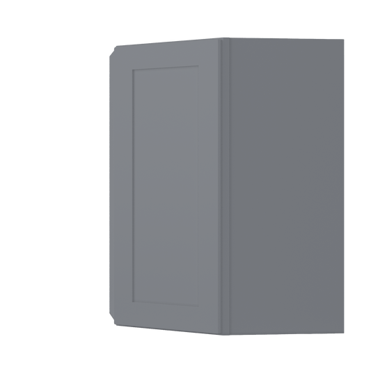 Diagonal Corner Kitchen Cabinet DC2736 Colonial Gray LessCare 27 in. width 36 in. height 15 in. depth - Kitchen Cabinets
