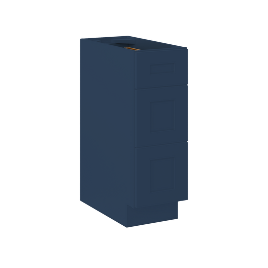 Drawer Base Kitchen Cabinet DB12 Danbury Blue LessCare 12 in. width 34.5 in. height 24 in. depth - Kitchen Cabinets