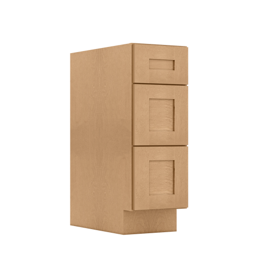 Drawer Base Kitchen Cabinet DB12 Shaker Toffee 12 in. width 34.5 in. height 24 in. depth - Kitchen Cabinets