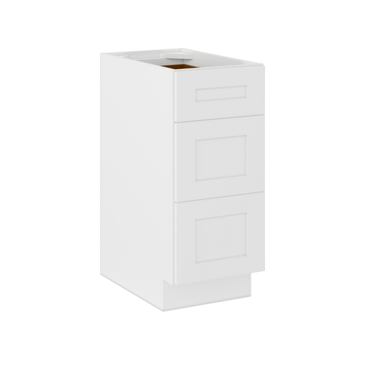 Drawer Base Kitchen Cabinet DB15 Alpina White LessCare 15 in. width 34.5 in. height 24 in. depth - Kitchen Cabinets