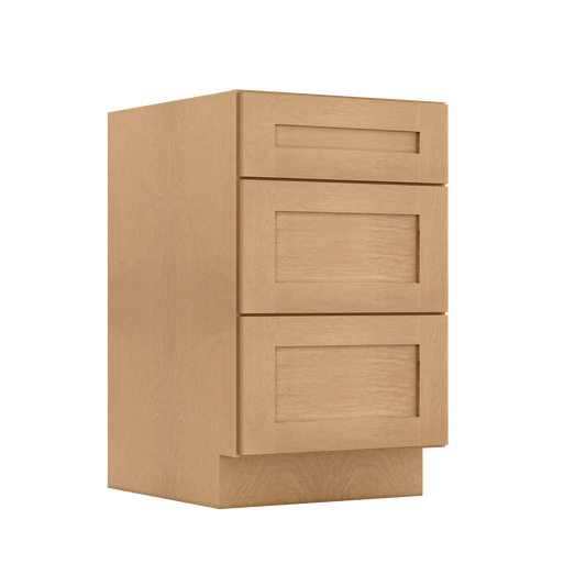 Drawer Base Kitchen Cabinet DB21 Shaker Toffee 21 in. width 34.5 in. height 24 in. depth - Kitchen Cabinets