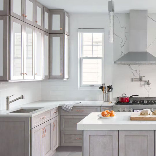 Fabuwood Allure Galaxy Horizon Shaker Grey Door Sample - Kitchen Cabinets