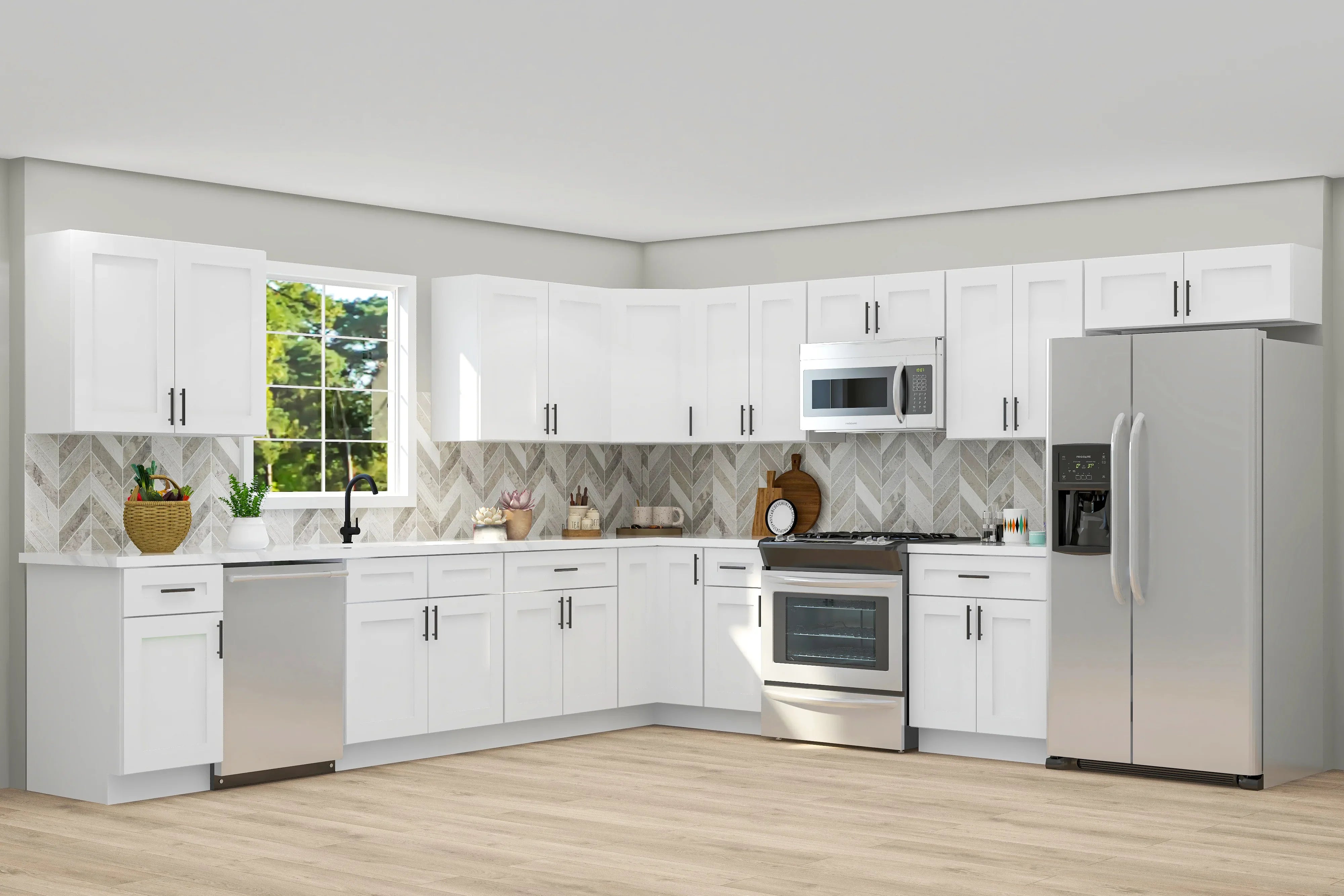 Stylish Alpina White 12x12 Kitchen Cabinet for a Modern Look