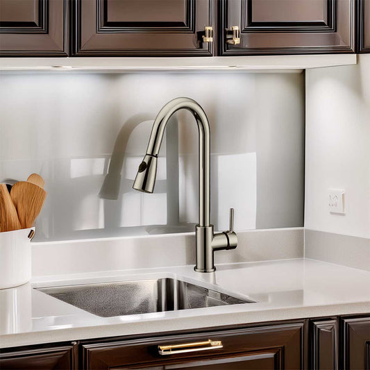 Pull Out Kitchen Faucet LK4B Brushed Nickel Finish
