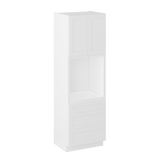 Oven Kitchen Cabinet OC3096 Alpina White LessCare 30 in. width 96 in. height 24 in. depth - Kitchen Cabinets