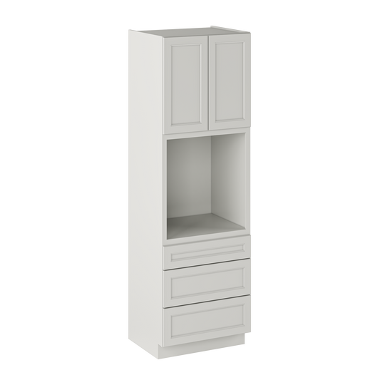 Oven Kitchen Cabinet OC3096 Milan Pearl 30 in. width 96 in. height 24 in. depth - Kitchen Cabinets