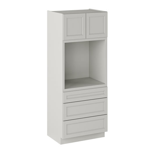 Oven Kitchen Cabinet OC3384 Milan Pearl LessCare 33 in. width 84 in. height 24 in. depth - Kitchen Cabinets