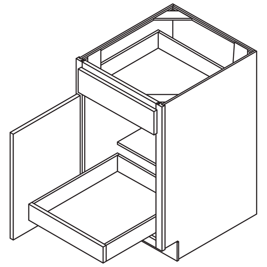 Rollout Cabinetry Drawer Upgrade for 15’’W Cabinet - Kitchen Cabinets