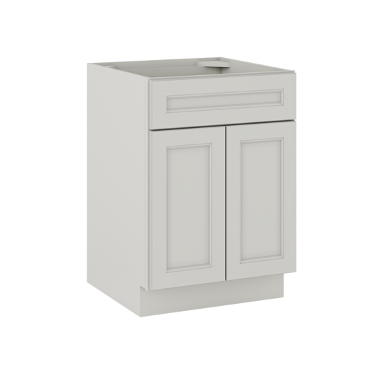 Sink Base Kitchen Cabinet SB24 Milan Pearl 24 in. width 34.5 in. height 24 in. depth - Kitchen Cabinets