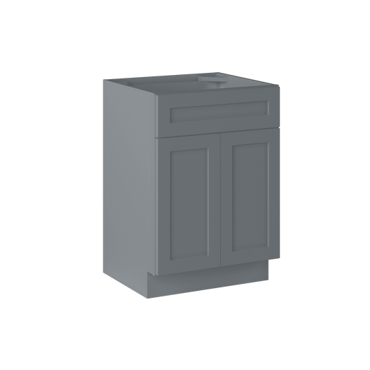 24 W x 21 D x 34.5 H Vanity Sink Base Cabinet - Colonial Gray - Bathroom Vanities