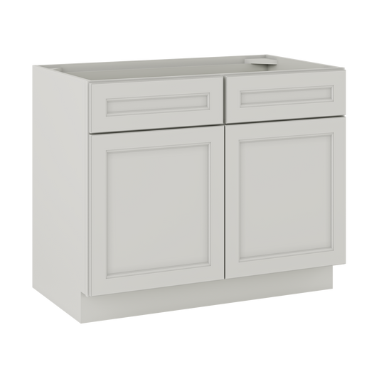 Sink Base Kitchen Cabinet SB42 Milan Pearl 42 in. width 34.5 in. height 24 in. depth - Kitchen Cabinets