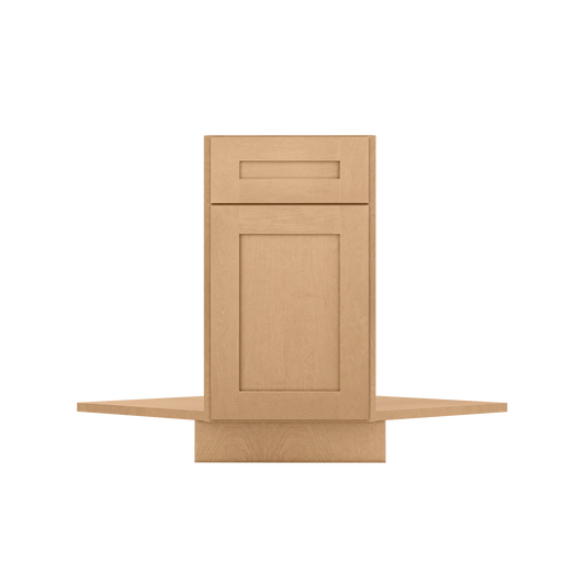 Sink Front Corner Base Kitchen Cabinet SFC36 Shaker Toffee LessCare 34.5 in. height 36 in. depth - Kitchen Cabinets
