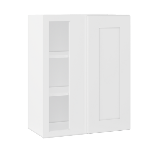 Square Corner Wall Blind Reversible Kitchen Cabinet SC2430 Alpina White LessCare 24 in. width 30 in. height 12 in.