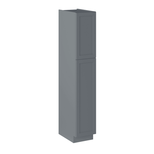Utility Kitchen Cabinet U1584 Colonial Gray LessCare 15 in. width 84 in. height 24 in. depth - Kitchen Cabinets