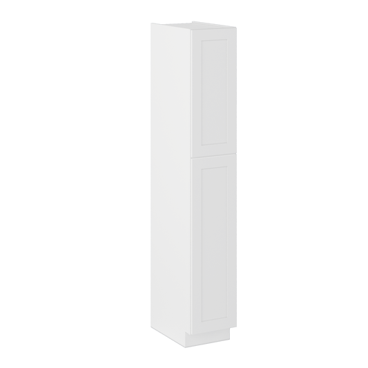 Utility Kitchen Cabinet U1590 Alpina White LessCare 15 in. width 90 in. height 24 in. depth - Kitchen Cabinets