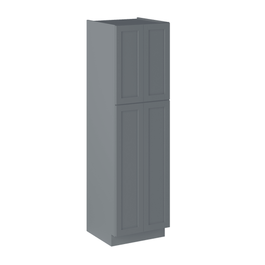 Utility Kitchen Cabinet U2484 Colonial Gray LessCare 24 in. width 84 in. height 24 in. depth - Kitchen Cabinets