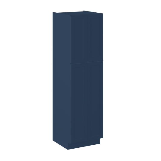 Utility Kitchen Cabinet U2484 Danbury Blue LessCare 24 in. width 84 in. height 24 in. depth - Kitchen Cabinets