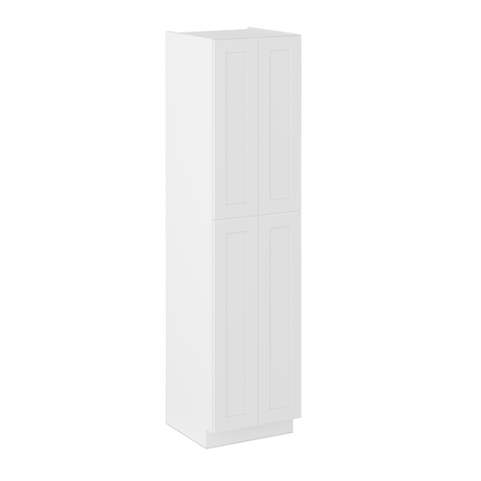 Utility Kitchen Cabinet U2496 Alpina White LessCare 24 in. width 96 in. height 24 in. depth - Kitchen Cabinets