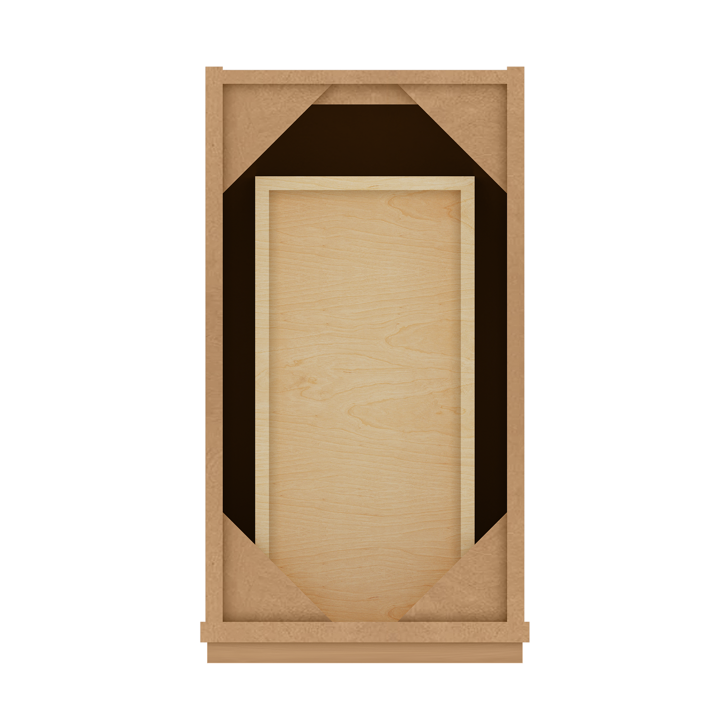 Vanity Drawer Base Cabinet VDB1221345 Shaker Toffee LessCare 12 in. width 34.5 in. height 21 in. depth - Bathroom