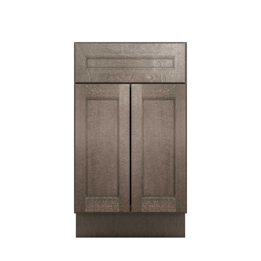 Vanity Sink Base Cabinet 24’’W x 21’’D x 34 1/2’’H Milan Slate - Bathroom Vanities