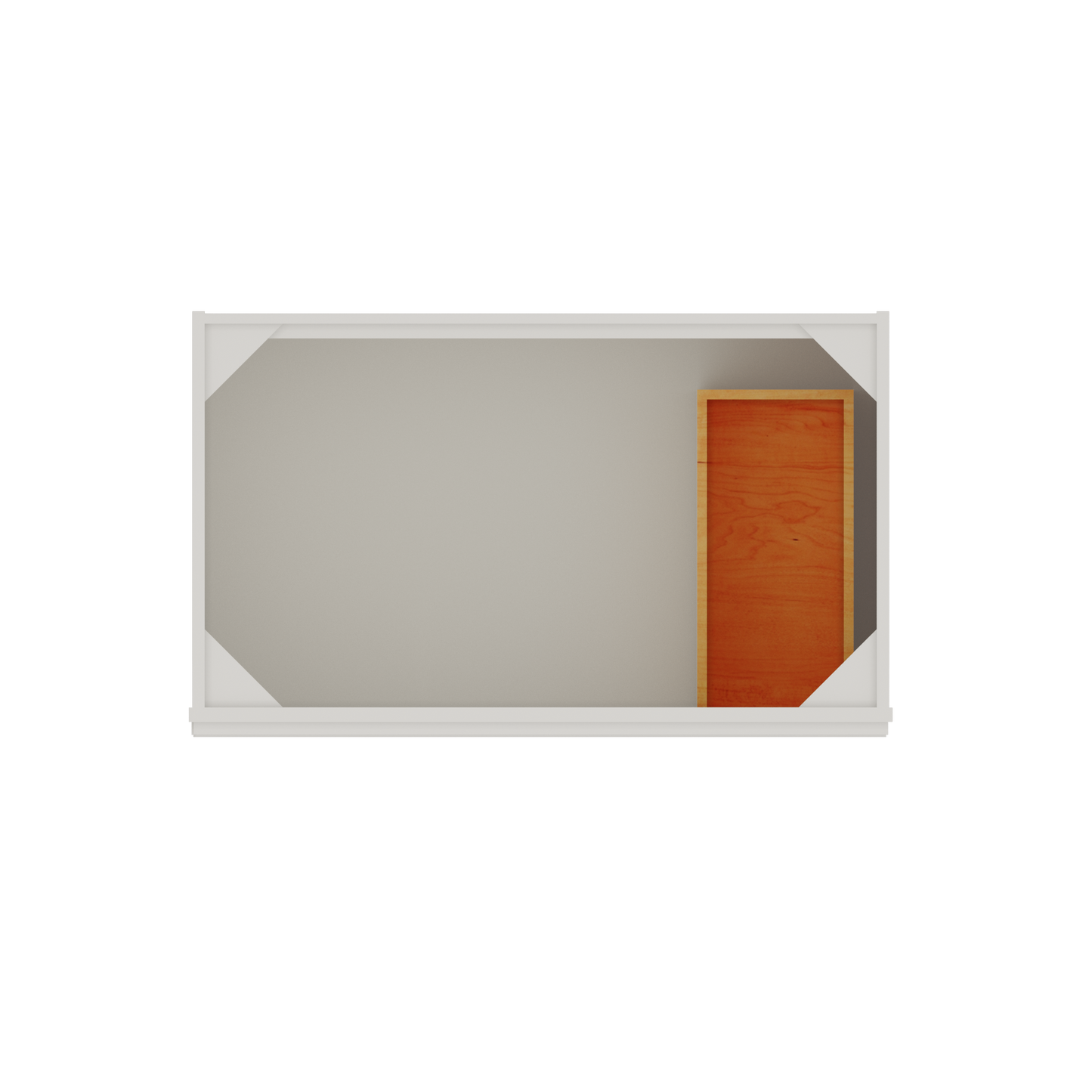 Vanity Sink Base Cabinet with Right Drawers 36 W x 21 D x 34 H - Milan Pearl - Bathroom Vanities