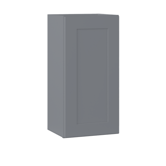 Wall Kitchen Cabinet W1530 Colonial Gray LessCare 15 in. width 30 in. height 12 in. depth - Kitchen Cabinets