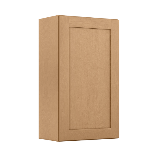 Wall Kitchen Cabinet W2136 Shaker Toffee LessCare 21 in. width 36 in. height 12 in. depth - Kitchen Cabinets