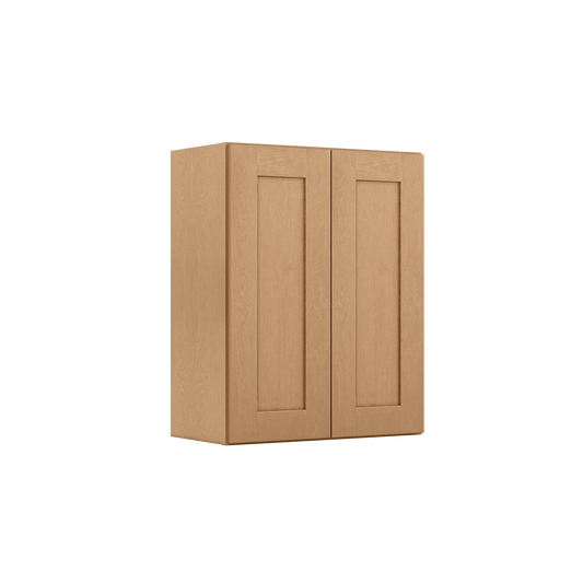 Wall Kitchen Cabinet W2430 Shaker Toffee LessCare 24 in. width 30 in. height 12 in. depth - Kitchen Cabinets