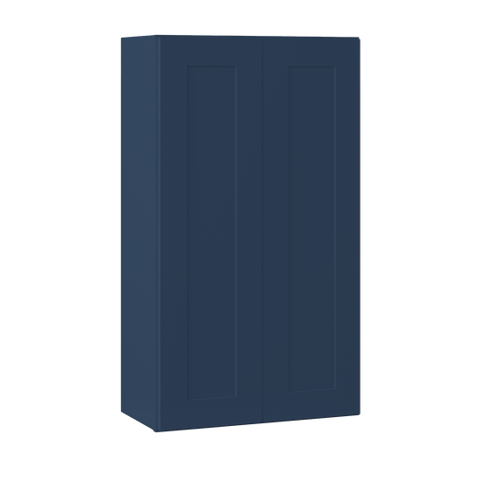 Wall Kitchen Cabinet W2442 Danbury Blue LessCare 24 in. width 42 in. height 12 in. depth - Kitchen Cabinets