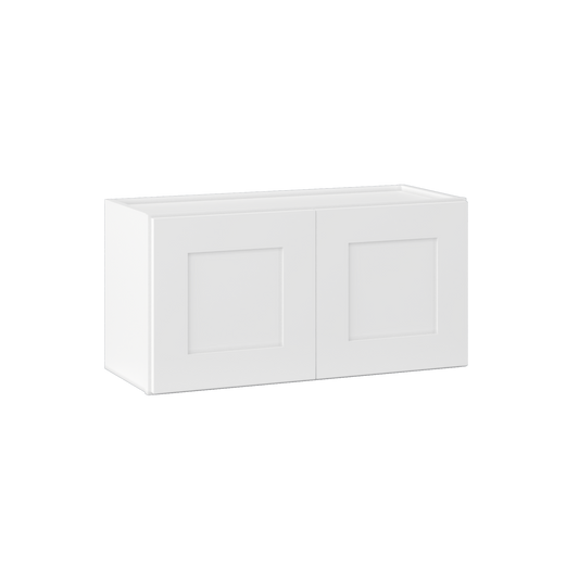 Wall Kitchen Cabinet W3015 Alpina White LessCare 30 in. width 15 in. height 12 in. depth - Kitchen Cabinets