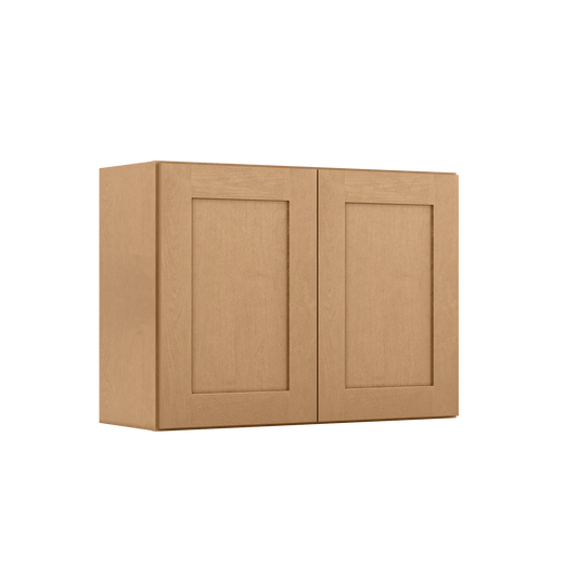 Wall Kitchen Cabinet W3324 Shaker Toffee LessCare 33 in. width 24 in. height 12 in. depth - Kitchen Cabinets