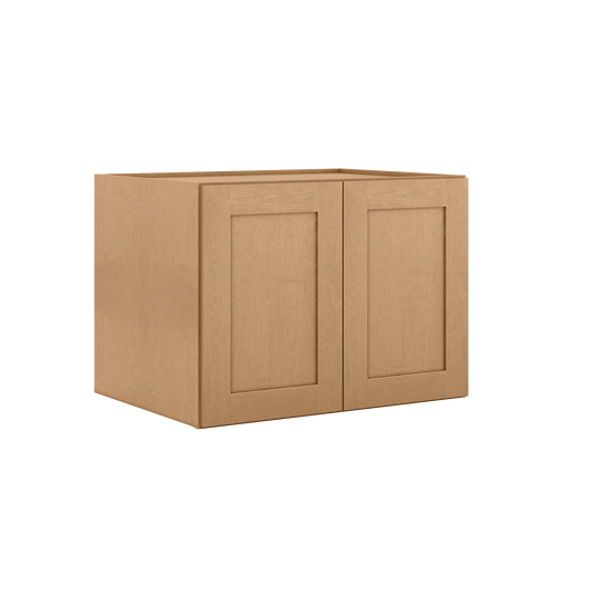 Wall Kitchen Cabinet W332424 Shaker Toffee LessCare 33 in. width 24 in. height 24 in. depth - Kitchen Cabinets